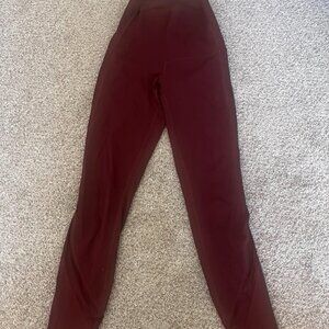 Lululemon Wunder Under 23 Inch Size 0 Scalloped Hem High Rise Leggings